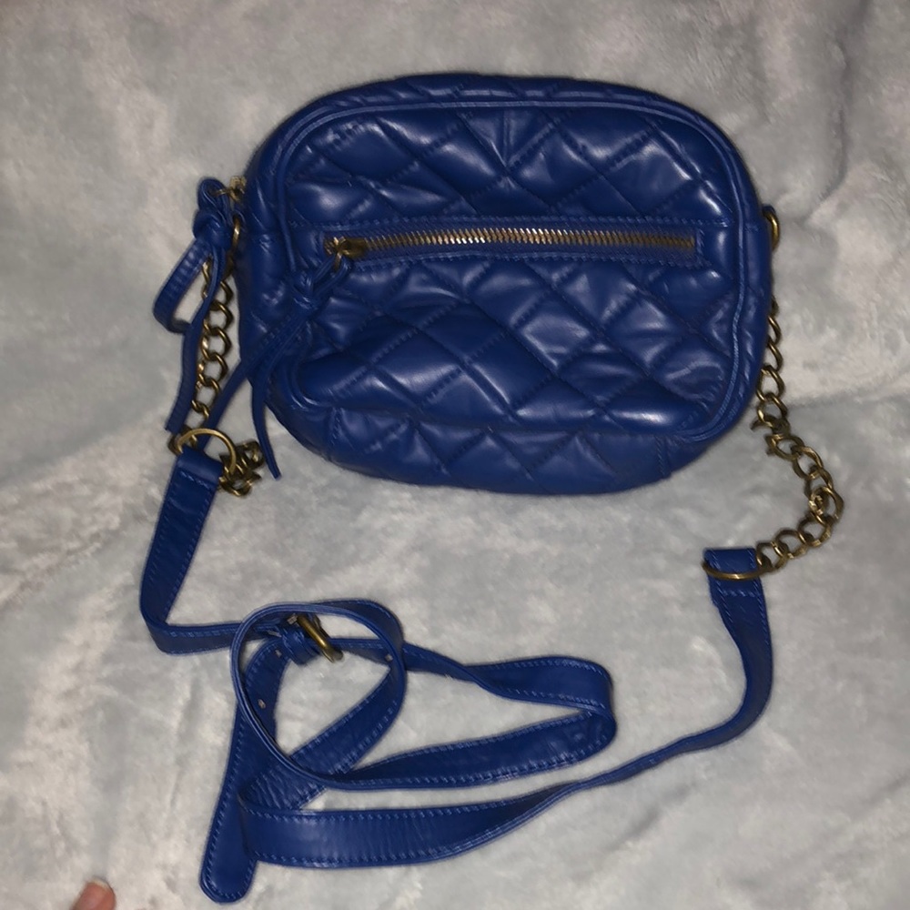 Blue crossbody bag
